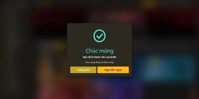 Các bước đăng ký tài khoản hội viên BJ88