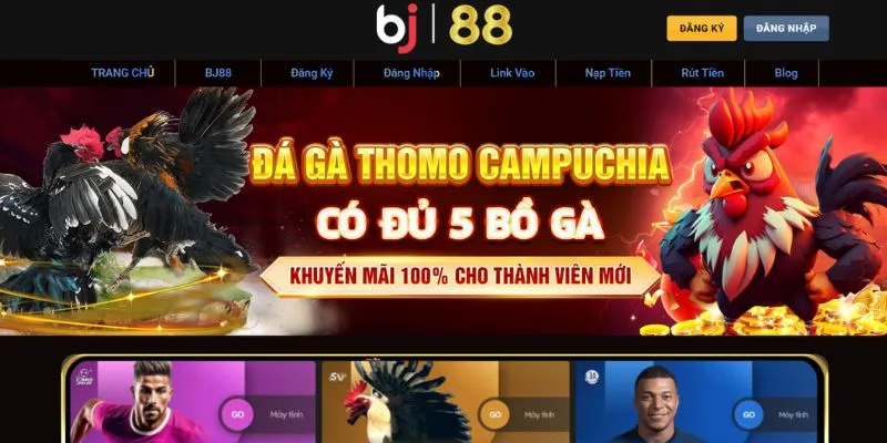 Truy cập vào link web  BJ88 chính thức